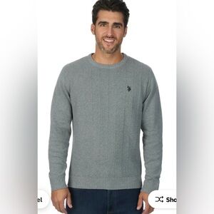 U.S. Polo Assn. Men's Gray Crewneck Sweater! NWT! Size small.‎